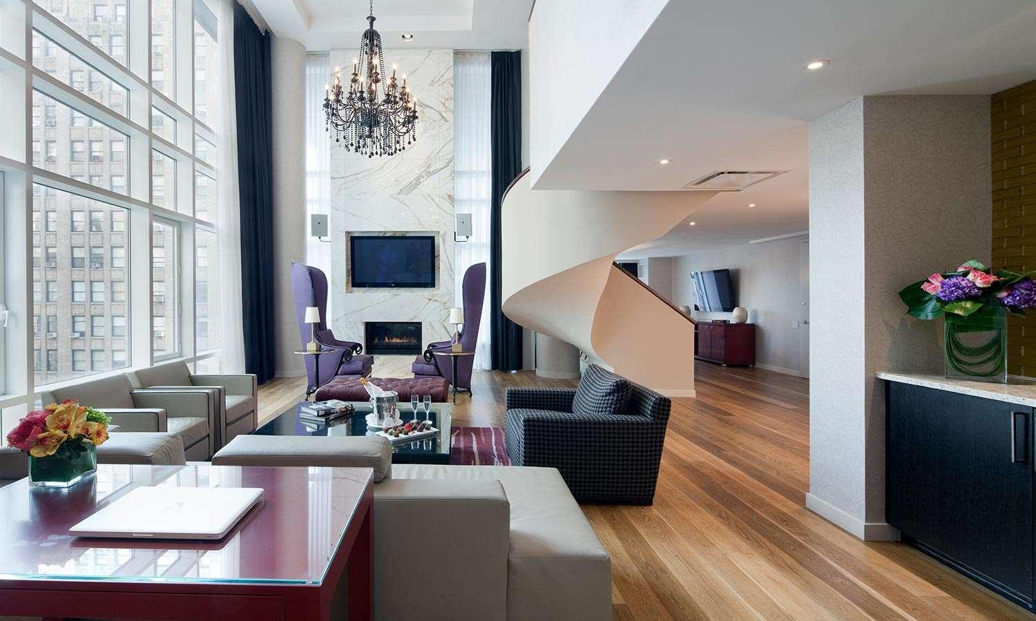 罗顿公园大道酒店 纽约 外观 照片 A suite at the Mandarin Oriental, New York